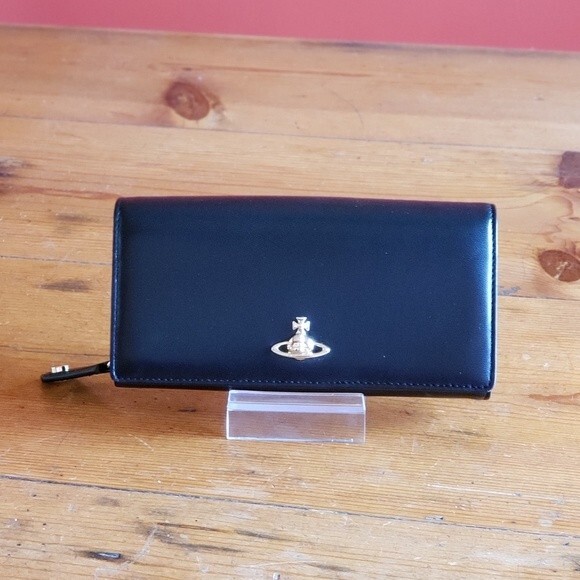 Vivienne Westwood Leather Emma Classic Long Wallet - Picture 1 of 9